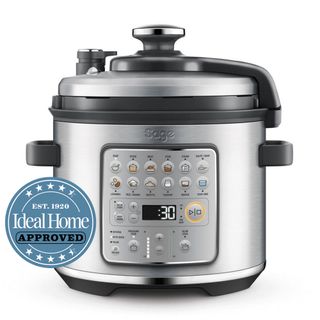 Sage The Fast Slow Go multi cooker with Ideal Home Approved logo