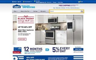 Lowe's homepage