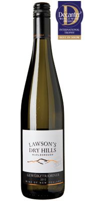 DWWA 14 International Trophy, Lawson's Dry Hills Gew&Atilde;&frac14;rztraminer New Zealand Marlborough
