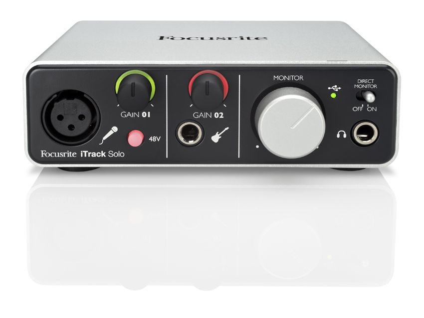 Plug in your guitar or mic.