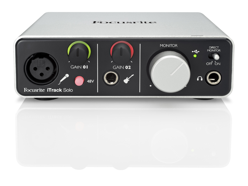 Plug in your guitar or mic.