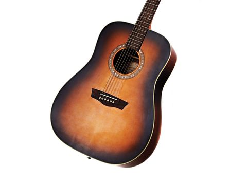 The Washburn WD7S's tobacco finish is nothing short of stunning - especially when you consider its price.