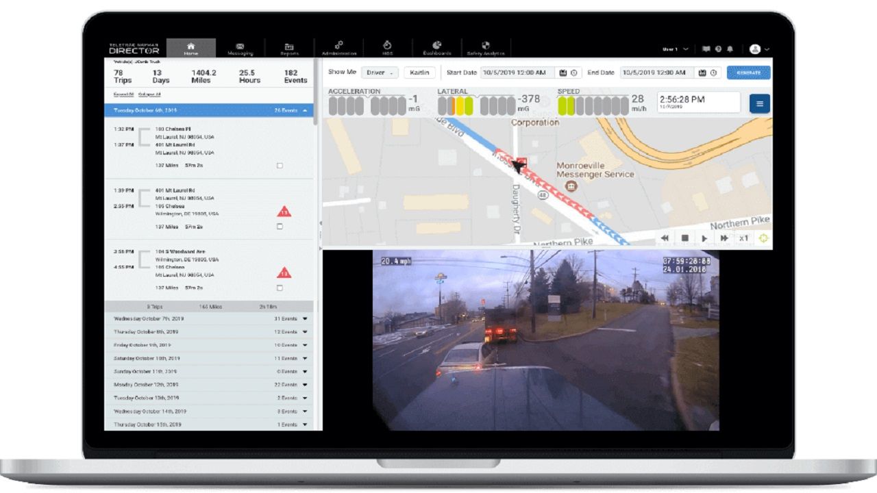 Screenshot of Teletrac Navman