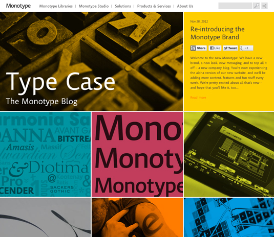 All-new blog will keep font enthusiasts up to speed with all the latest Monotype news and views