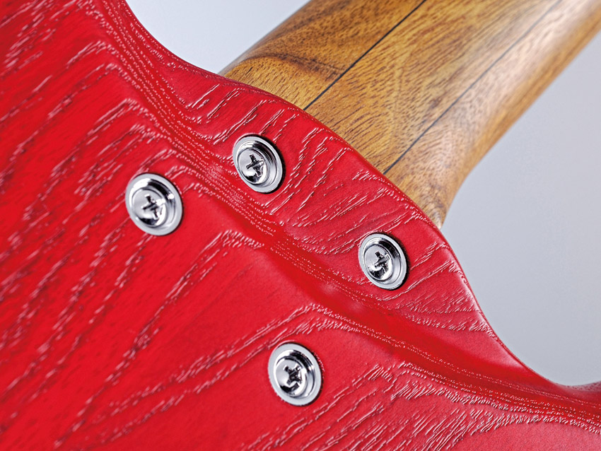 The sculpted heel makes for a more comfortable top-end playing experience.