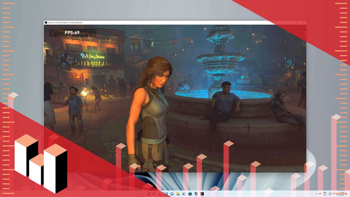 Shadow of the Tomb Raider running on Windows 11