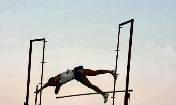 High jump was just one of the features of the athletics carnival, which is held as a part of the Christmas Carnivals.