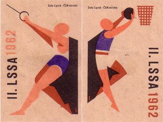 The style of the spot was heavily inspired by these 1950s Solo Lipnik matchbok designs