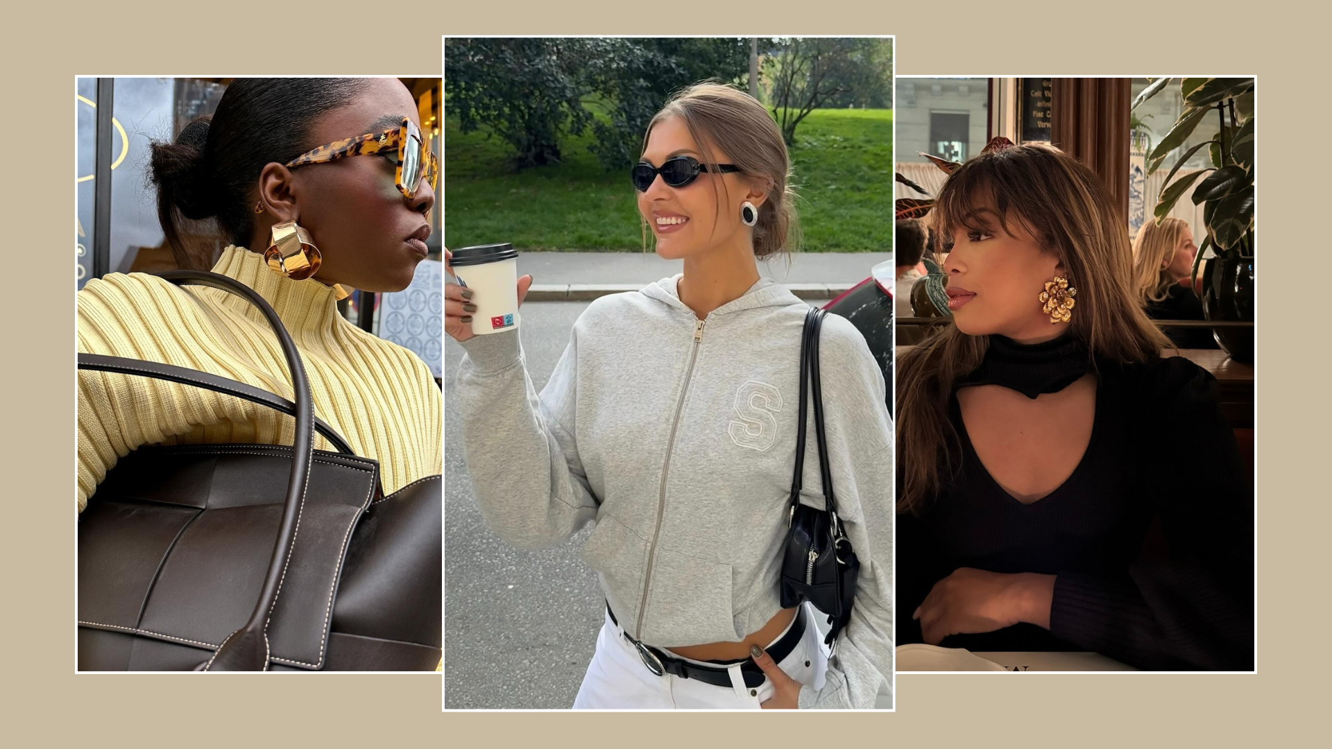 Fisayo Longe Sofia Bomen and Ellie Delphine wears best statement earrings.