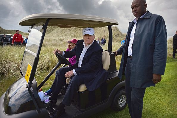 Trump is an avid golfer.