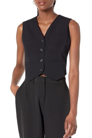 The Drop Sadie Cropped Slim Vest