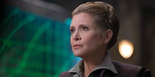 Carrie Fisher in The Force Awakens