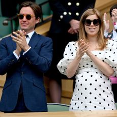 Princess Beatrice and her husband Edoardo Mapelli Mozzi at Wimbledon