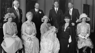 The Royal Family at the Christening of the then Princess Elizabeth in 1926