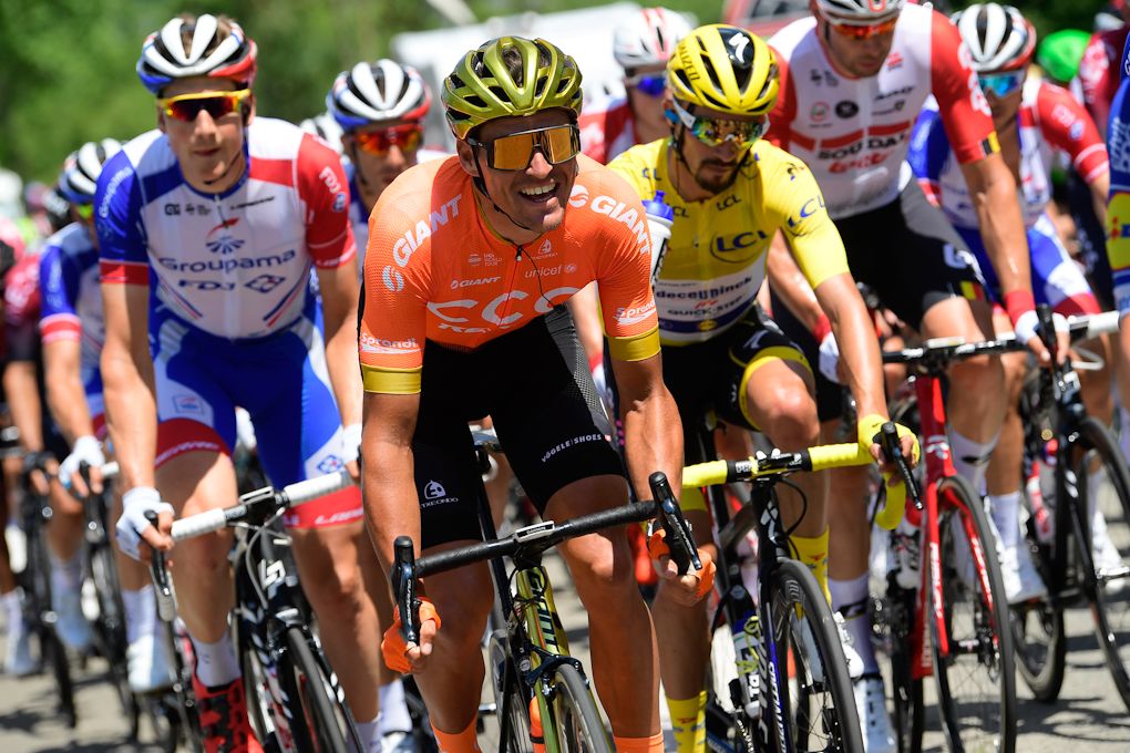 Greg Van Avermaet in action during stage 10 at the Tour de France