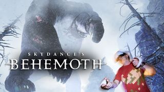The author using a PSVR 2 to play Skydance Games' Behemoth