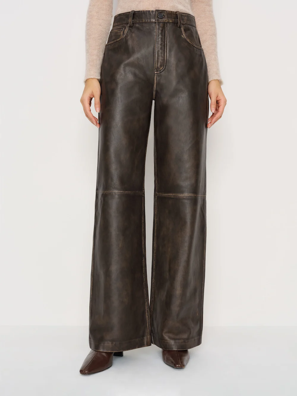 Veda, Veda Kennedy Wide Leg Leather Pant