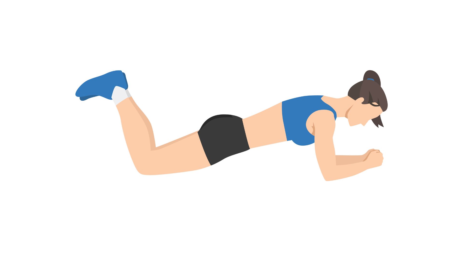 a woman doing a knee plank