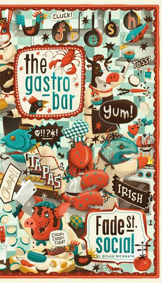 Steve Simpson created this eye-catching design for gastro bar Fade St. Social in Dublin