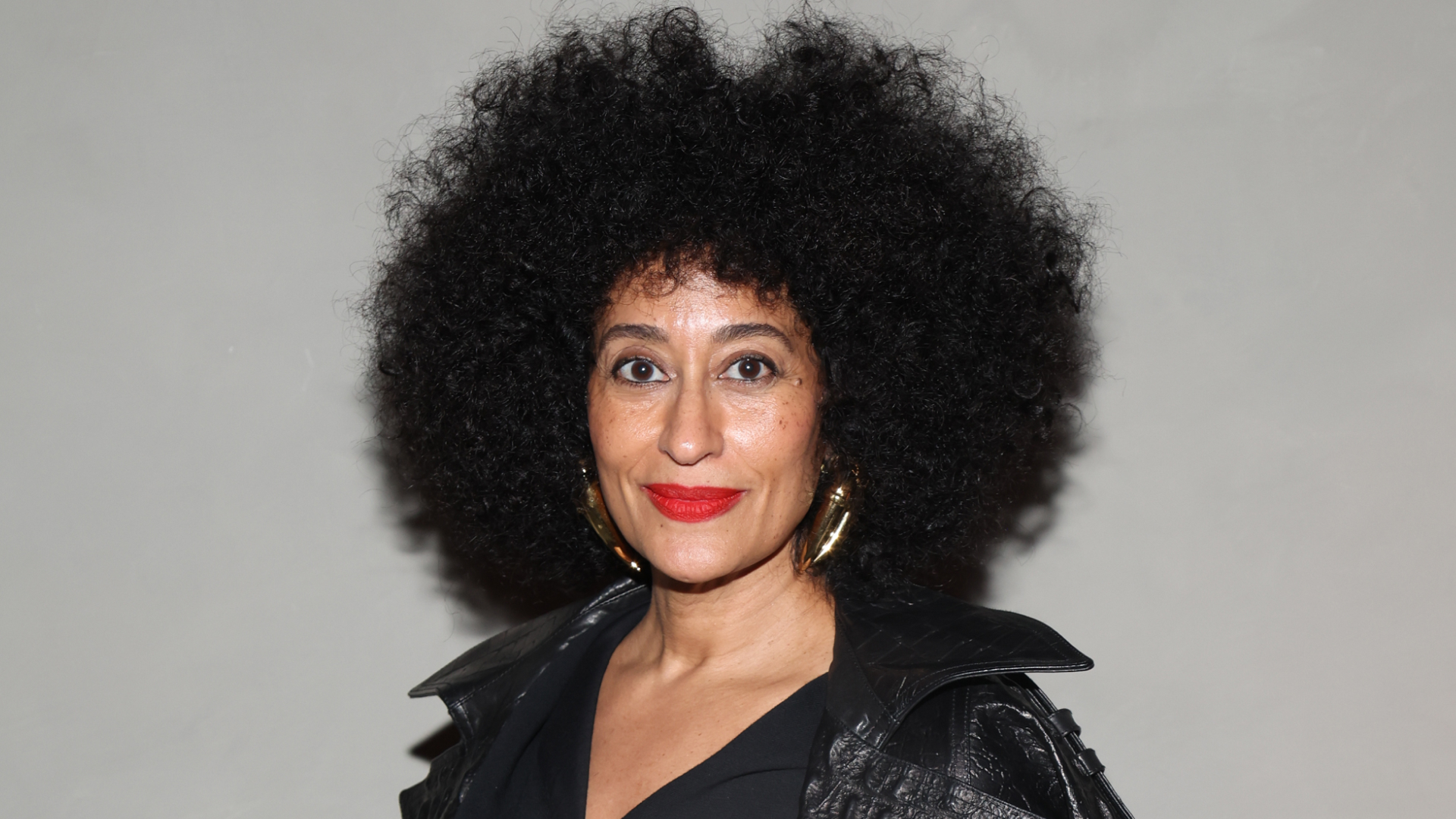 Tracee Ellis Ross wearing an afro.