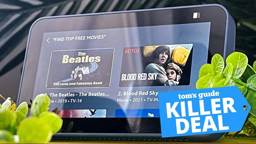 Amazon Echo Show 5 with a Tom&#039;s Guide deal tag