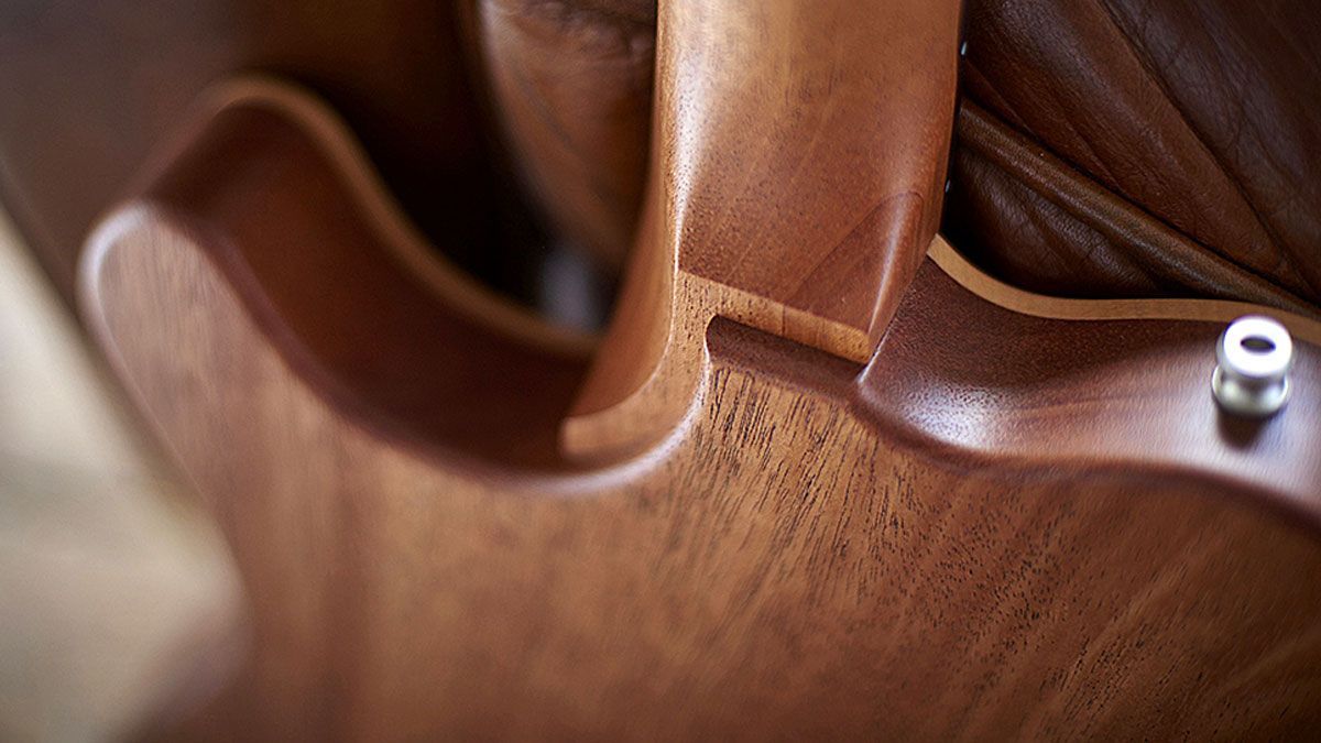 Huber's heel carve is almost architectural in design - yet another detail that adds to the effortless cool of his guitars
