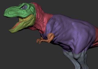 How to create a realistic 3D dinosaur
