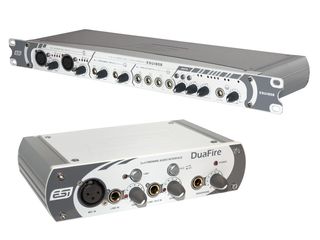 The ESU1808 (top) and DuaFire audio interfaces are new for 2008.