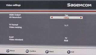 Sagemcom rt190-320 t2 options