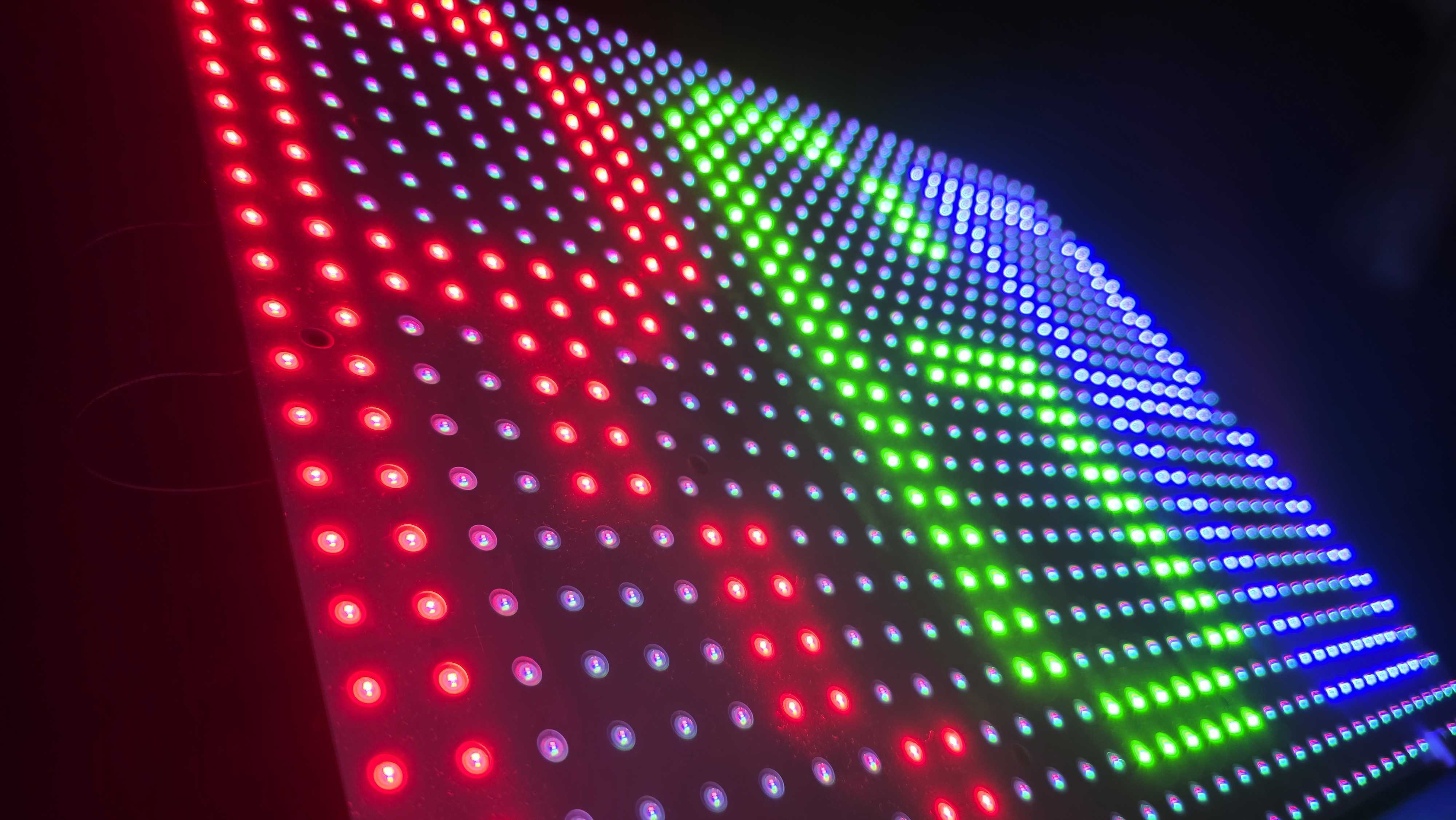 Sony RGB LED IFA demonstration, with a close up of the new backlight technology