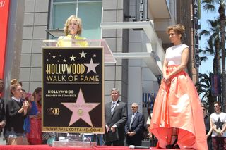 Jane Fonda was present for Jlo's star on the walk of fame in 2013