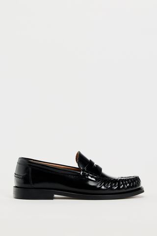 FLAT LEATHER LOAFERS