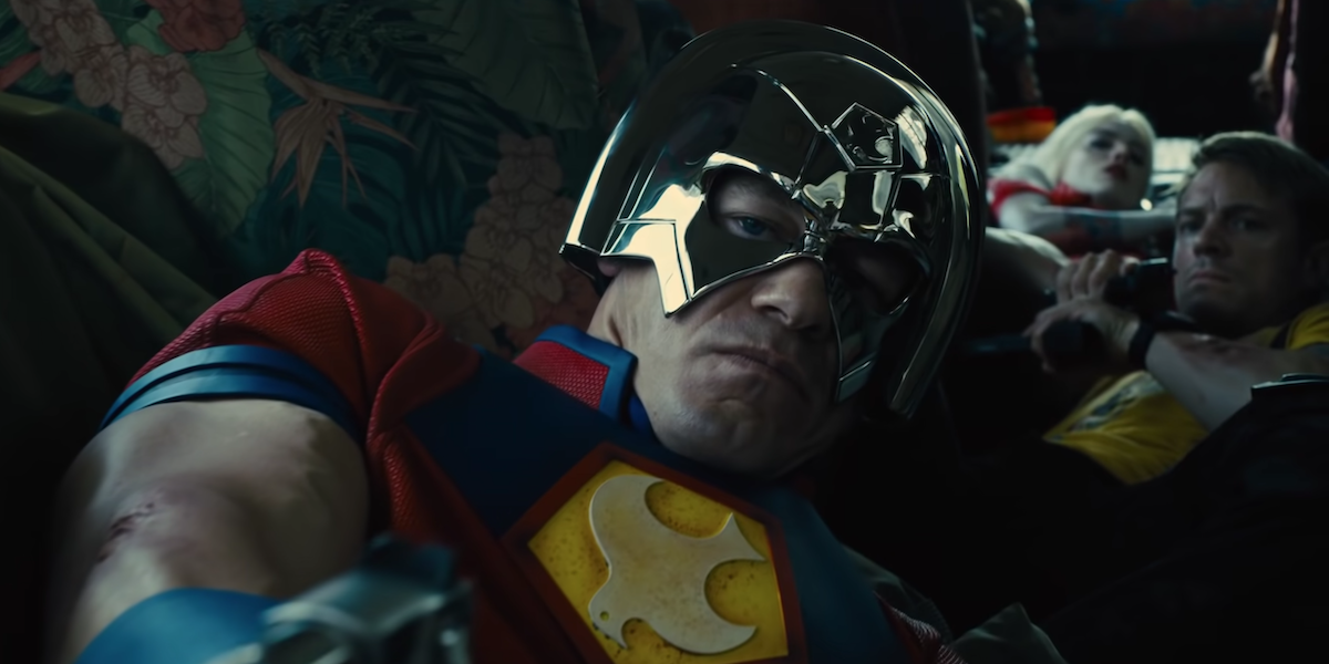 John Cena in The Suicide Squad&#039;s trailer with his helmet