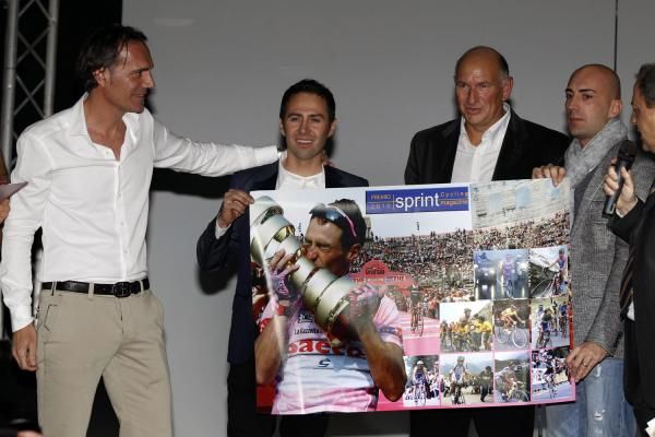 Gilberto Simoni got a special applause after his retirement