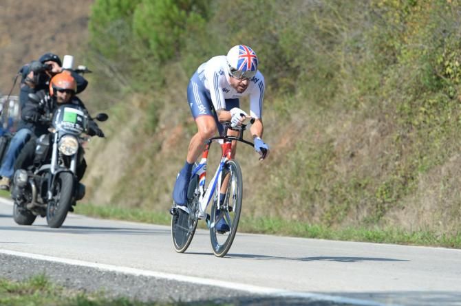 Bradley Wiggins (Great Britain) at the Worlds in 2014