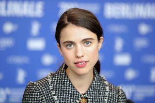 Margaret Qualley is seen at the "My Salinger Year" press conference