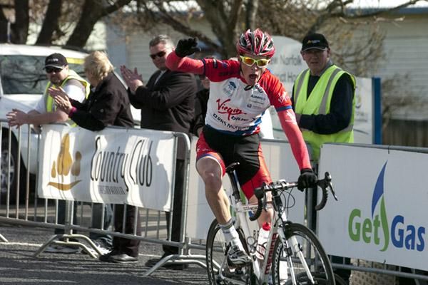 Shaw thing: Patrick Shaw (Virgin Blue/RBS Morgans) takes out the 2010 Launceston to New Norfolk race in Tasmania.