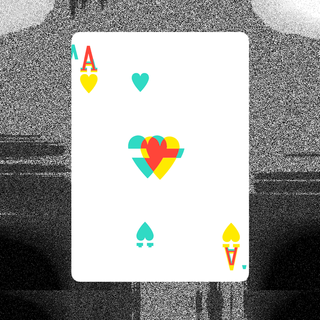 glitch playing cards