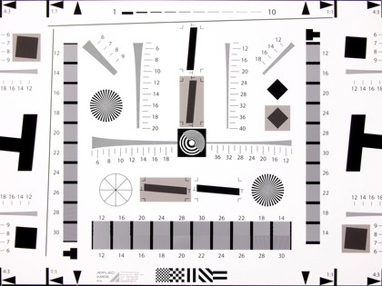 Full iso 200 resolution chart image