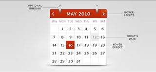 CSS and JavaScript tutorials: Calendar widget