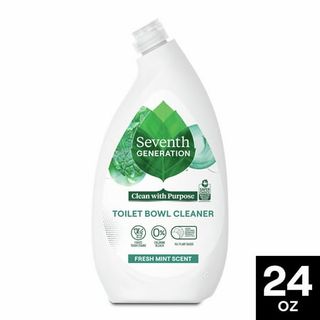 Seventh Generation Toilet Bowl Cleaner Without Chlorine Bleach Fresh Mint Ammonia Free, 24 Oz