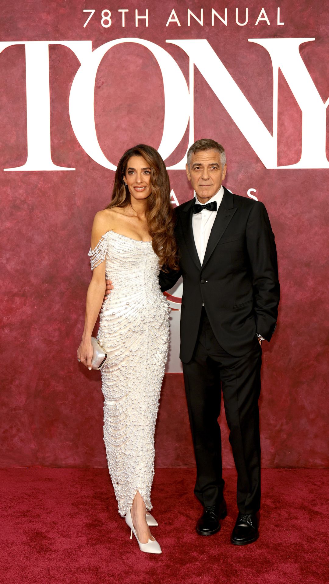 Amal Clooney and George Clooney attend The 78th Annual Tony Awards at Radio City Music Hall
