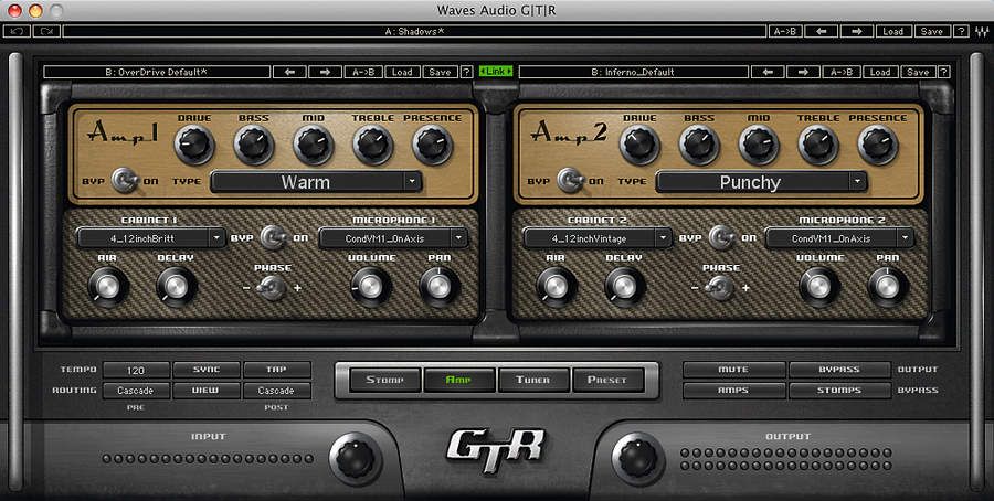 GTR3 boasts a modular amp setup.
