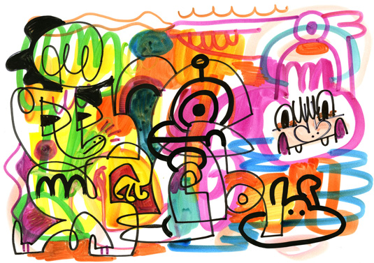 Jon Burgerman doodles won't fade for 100 years | Creative Bloq