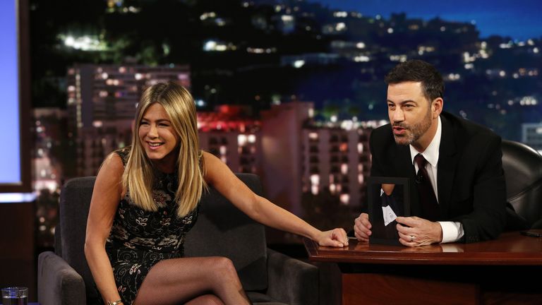 Jennifer Aniston on 'Jimmy Kimmel Live'