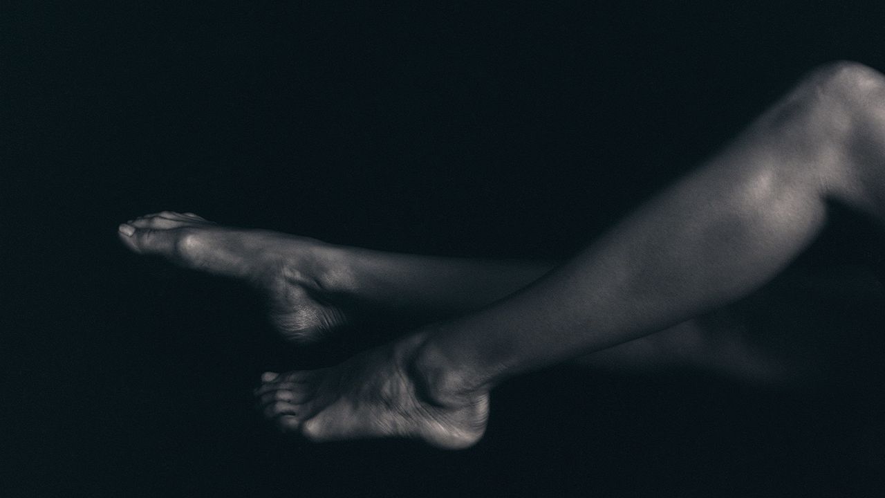 black and white picture of woman&#039;s leg - amazon prime day