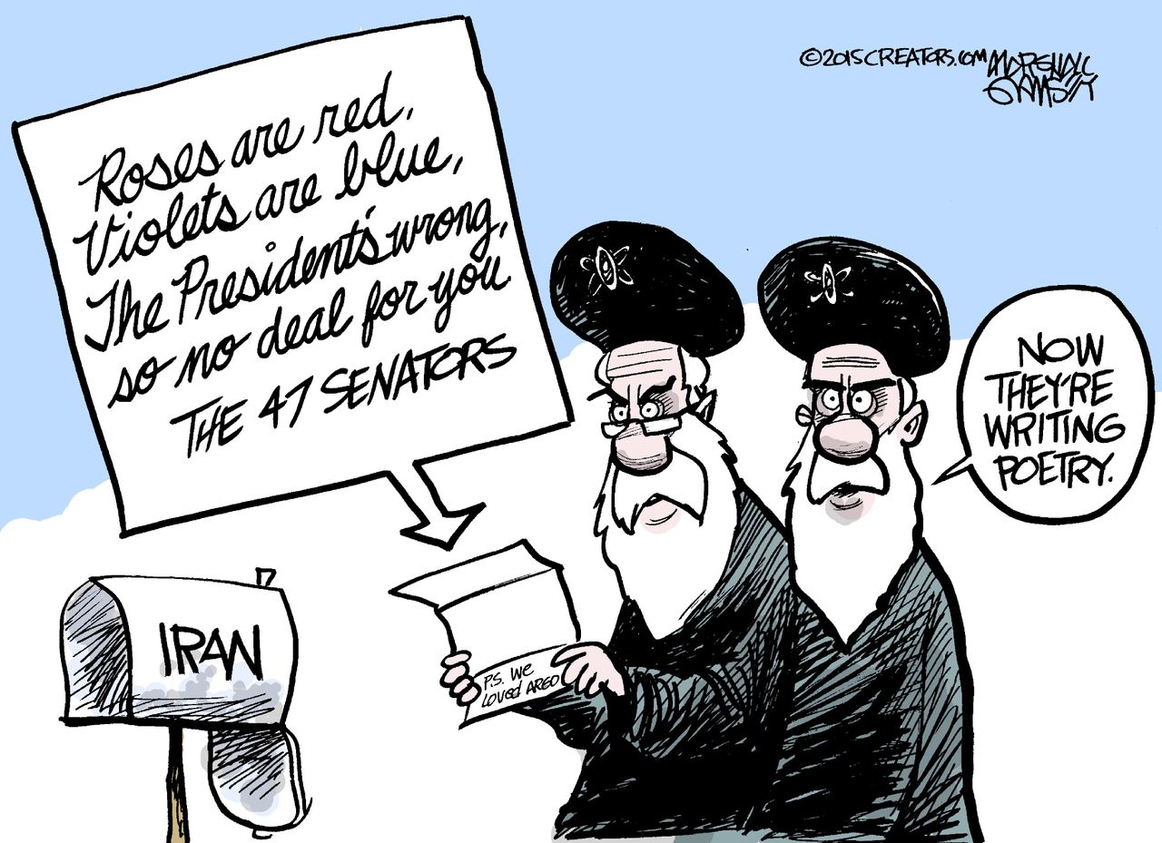 Political cartoon World GOP Iran