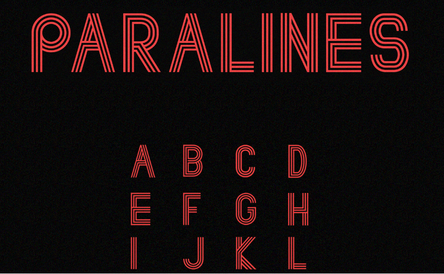 Best free fonts: Paralines