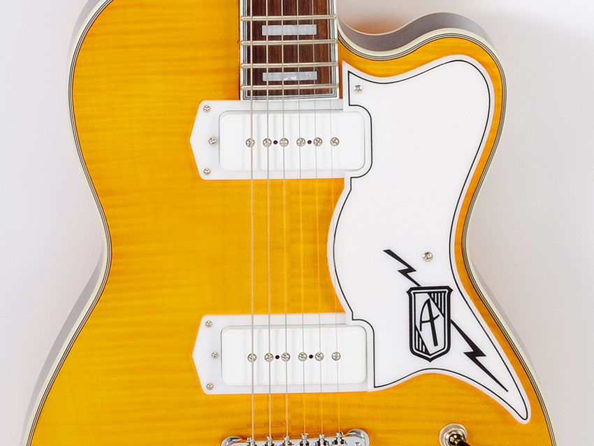 The flamed-maple top is tidy and attractive.