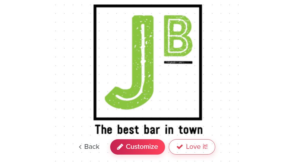 A logo we created during our Tailor Brands review